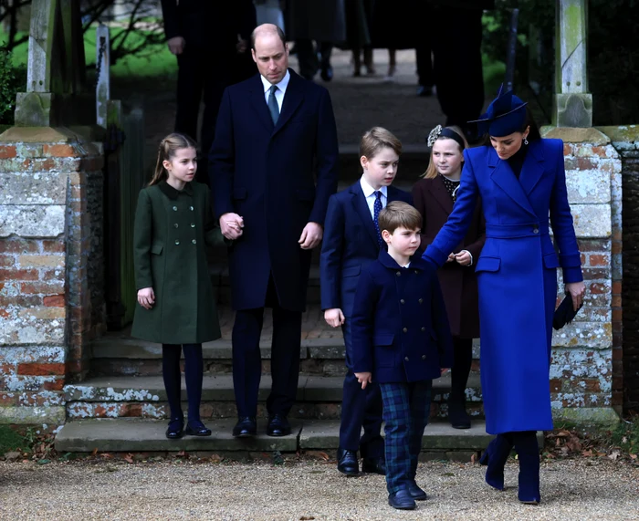 Les princes de Galles sont venus avec leurs trois enfants et leur cousin (Photo : GettyImages)