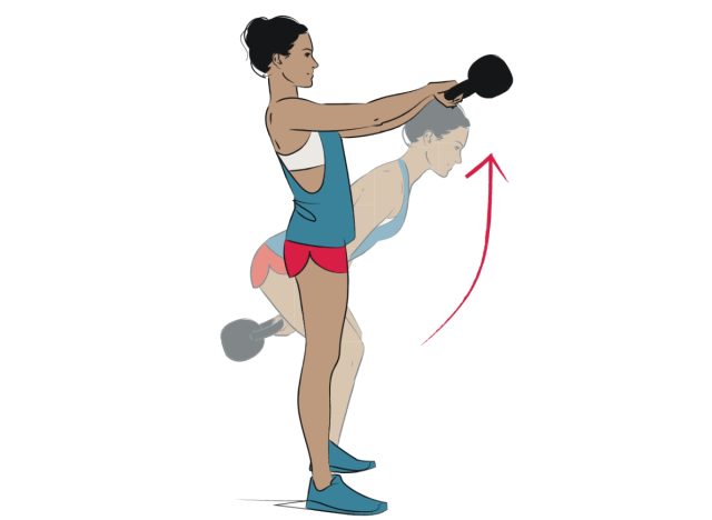 balançoires kettlebell