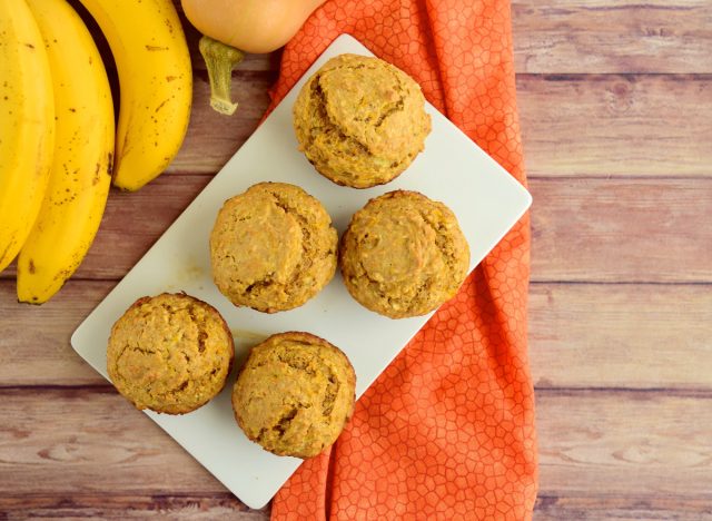 muffins à la citrouille et à la banane