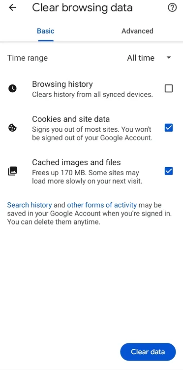 Supprimer les cookies sur Google Chrome / Capture d'écran